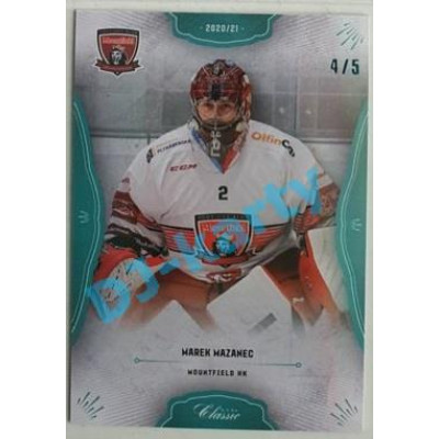 2020/21 OFS 1. série Marek Mazanec #63 4/5 Blue Neon