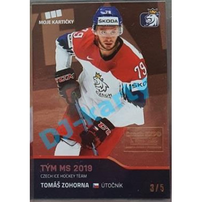 2020 MK reprezentace Tomáš Zohorna #67 3/5 Red Czech Expo