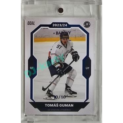 2023/24 Goal cards Chance Liga 2. série #280 Tomáš Guman Blue 10/10