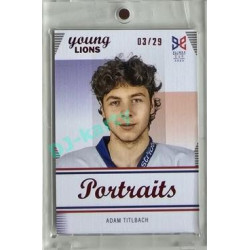 2023/24 Legendary Cards Hlinka Gretzky Cup Young Lions #P-16 Adam Titlbach Portréty Canvas xx/29