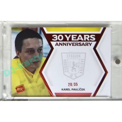 2024 MK Stadion znovu v akci #30YA-20 Karel Pavlíček Red parallel xx/35