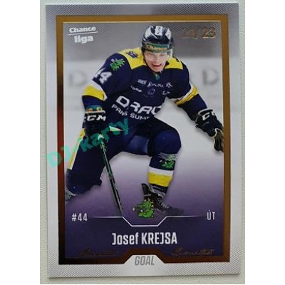 2022/23 Goal Cards Chance Liga Update #490 Josef Krejsa Gold xx/23