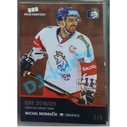 2020 MK reprezentace Michal Moravčík #22 2/5 Red Czech Expo