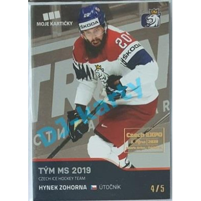 2020 MK reprezentace Hynek Zohorna #60 4/5 Silver Czech Expo
