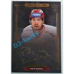 2021 OFS Kingdom of Lions Petr Koukal #A24 4/5 Authentic Signature GOLD