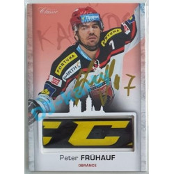 2017 OFS Mountfield Cup Peter Frühauf #31 2/4 Game Used Stick Gold Signature