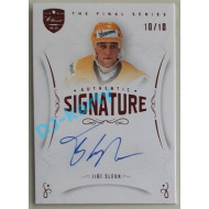 2021/22 OFS The Final Series Jiří Šlégr #TFS-JS 10/10 Authentic Signature Red