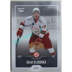 2022/23 Goal Cards Chance Liga 1. série #105 Karel Klikorka Expo Pardubice