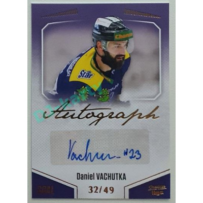 2022/23 Goal Cards Chance Liga 1. série #A-78 Daniel Vachutka Autograph 32/49