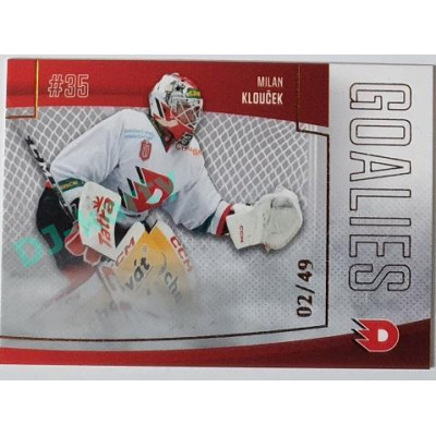 2022/23 Goal Cards Chance Liga 1. série #G-13 Milan Klouček Goalies Parallel 45/49