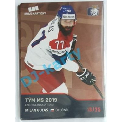 2020 MK reprezentace Milan Gulaš Tým MS 2019 #66 18/25 Red