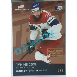 2020 MK reprezentace Hynek Zohorna #60 3/5 Red Czech Expo