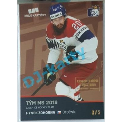 2020 MK reprezentace Hynek Zohorna #60 3/5 Red Czech Expo