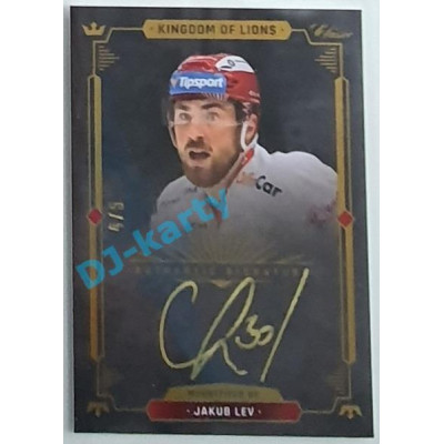 2021 OFS Kingdom of Lions Jakub Lev #A22 4/5 Authentic Signature GOLD