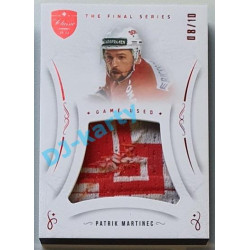 2021/22 OFS The Final Series Patrik Martinec #JER-PM 08/10 Game Used Jersey Red