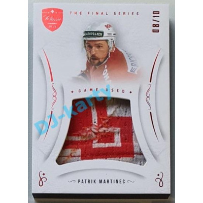 2021/22 OFS The Final Series Patrik Martinec #JER-PM 08/10 Game Used Jersey Red