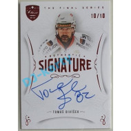 2021/22 OFS The Final Series Tomáš Divíšek #TFS-TD 10/10 Authentic Signature Red