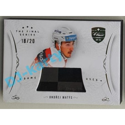 2021/22 OFS The Final Series Ondřej Matýs #STI-MAO 18/20 Game Used Stick Gold