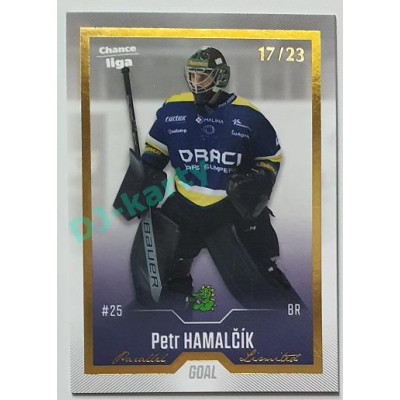 2022/23 Goal Cards Chance Liga 1. série #172 Petr Hamalčík Gold 03/23