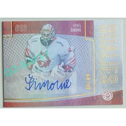 2022/23 Goal Cards Chance Liga 2. série #34 Daniel Šimonů Goalies Autograph xx/49