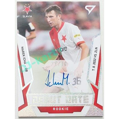 2022/23 Sportzoo Fortuna Liga 2. série #DRS-MI Marek Icha Debut Date Rookie Auto xx/99