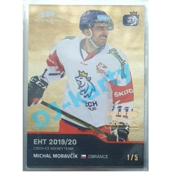 2020 MK reprezentace Michal Moravčík #22 1/5 Gold Czech Expo