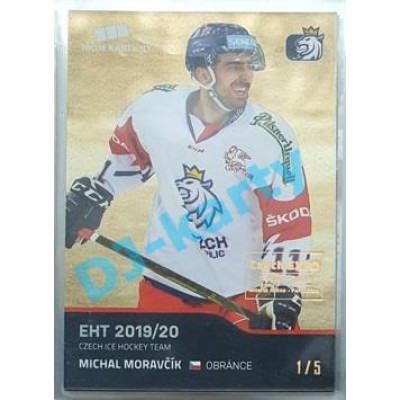 2020 MK reprezentace Michal Moravčík #22 1/5 Gold Czech Expo
