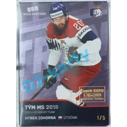 2020 MK reprezentace Hynek Zohorna #60 1/5 Blue Czech Expo