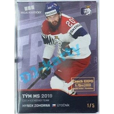 2020 MK reprezentace Hynek Zohorna #60 1/5 Blue Czech Expo