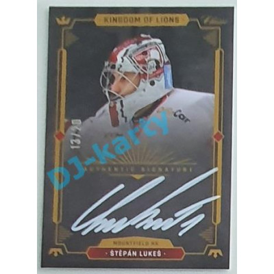 2021 OFS Kingdom of Lions Štěpán Lukeš #A01 13/20 Authentic Signature WHITE