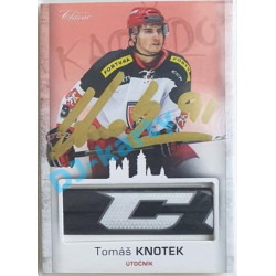 2017 OFS Mountfield Cup Tomáš Knotek #33 2/4 Game Used Stick Gold Signature