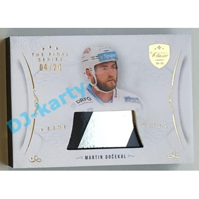 2021/22 OFS The Final Series Martin Dočekal #STI-DOM 04/20 Game Used Stick Gold
