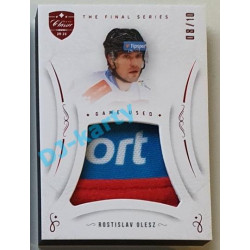 2021/22 OFS The Final Series Rostislav Olesz #JER-RO 08/10 Game Used Jersey Red