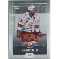 2022/23 Goal Cards Chance Liga 1. série #107 Michal Poletín Expo Pardubice