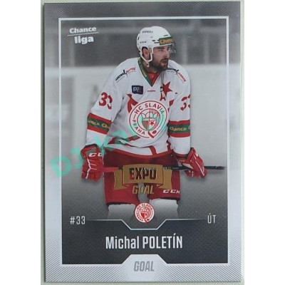 2022/23 Goal Cards Chance Liga 1. série #107 Michal Poletín Expo Pardubice