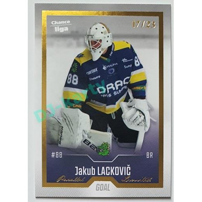 2022/23 Goal Cards Chance Liga 1. série #173 Jakub Lackovič Gold 17/23