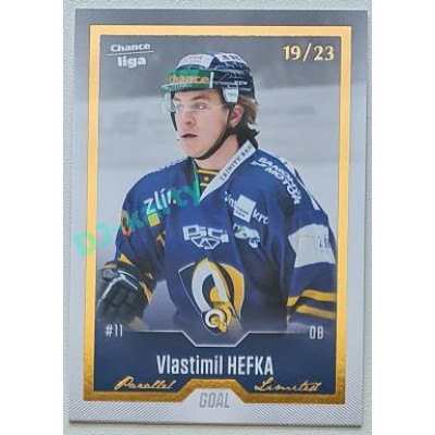 2022/23 Goal Cards Chance Liga Update #492 Vlastimil Hefka Gold xx/23