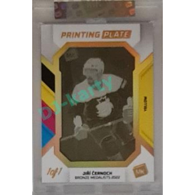 2023 MK The Gamers #PP-JC Jiří Černoch 2022 Bronze Medalist Printing Plate 1/1 Yellow