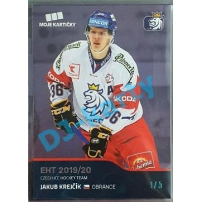 2020 MK reprezentace Jakub Krejčík EHT #18 1/5 Blue