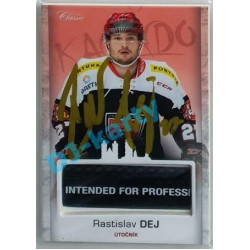 2017 OFS Mountfield Cup Rastislav Dej #34 2/4 Game Used Stick Gold Signature