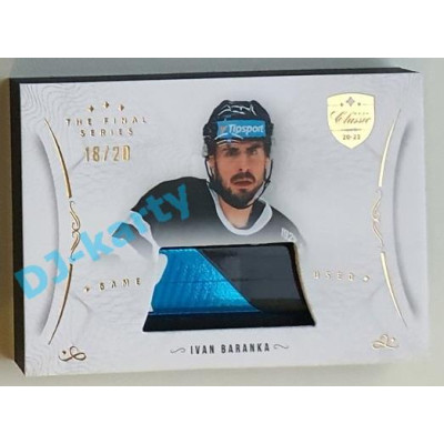 2021/22 OFS The Final Series Ivan Baranka #STI-BAI 18/20 Game Used Stick Gold