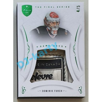 2021/22 OFS The Final Series Dominik Furch #MEM-DF 4/5 Game Used Emerald
