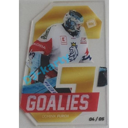 2021 MK reprezentace Dominik Furch #G9 04/05 Goalies Gold Die-cut
