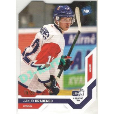 2021/22 MK reprezentace #070 Jakub Brabenec U20 Die Cut 15/25