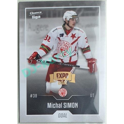 2022/23 Goal Cards Chance Liga 1. série #108 Michal Simon Expo Pardubice