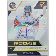 2022/23 Sportzoo ELH 2. série #RPS-DK Daniel Král Rookie Premiere Auto xx/49