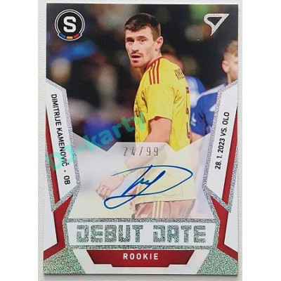2022/23 Sportzoo Fortuna Liga 2. série #DRS-KA Dimitrije Kamenovič Debut Date Rookie Auto xx/99