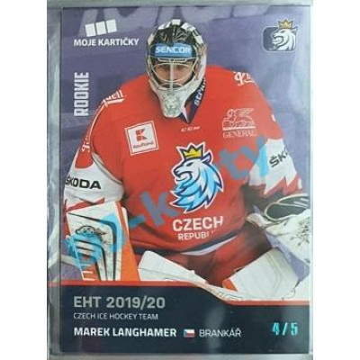 2020 MK reprezentace Marek Langhamer RC EHT #19 4/5 Blue