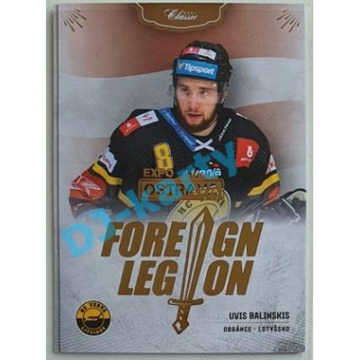 2020/21 OFS 2. série Uvis Balinskis #FL-UBA Foreign Legion GOLD Expo Ostrava /3