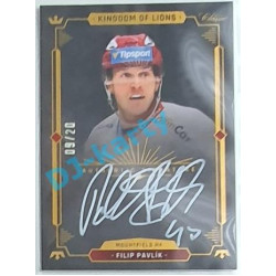 2021 OFS Kingdom of Lions Filip Pavlík #A04 09/20 Authentic Signature WHITE